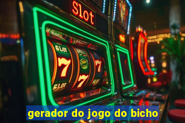 gerador do jogo do bicho